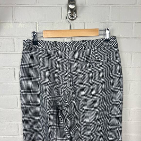 Calvin Klein Black White Houndstooth Plaid Modern Fit Trouser Pants Size 4 - Picture 8 of 10